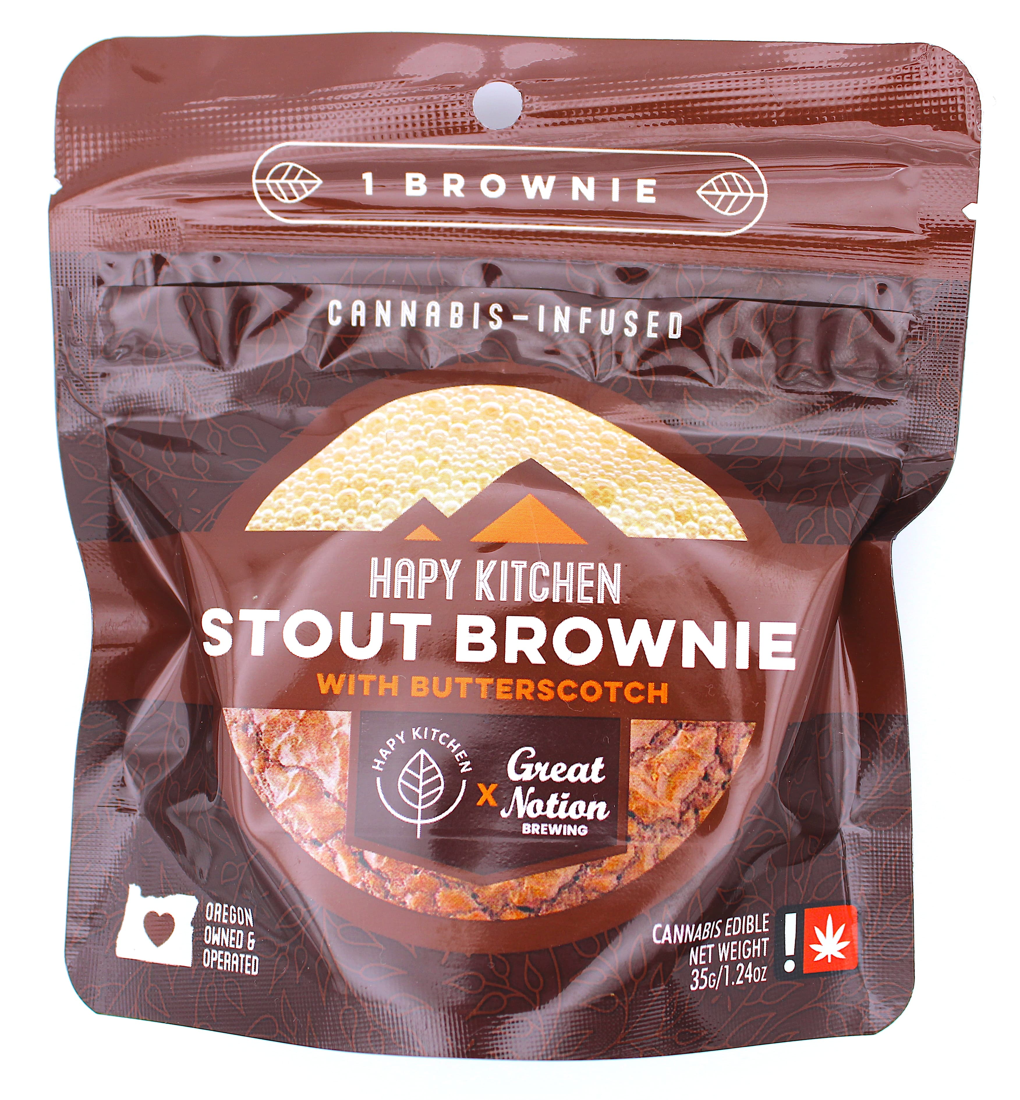 THCA Stout Brownie With Butterscotch (100mg)